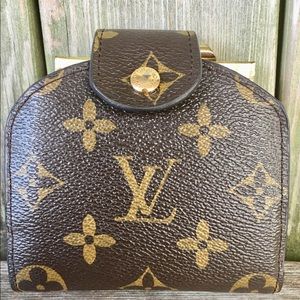 Vintage Louis Vuitton kiss lock coin purse gold
